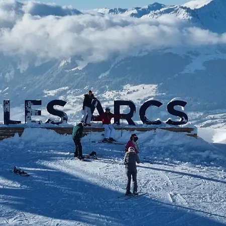 Lägenhet Arcs 1950 Luxe Type 5 A 7 Personnes Vue Imprenable Sur Le Montblanc Skis Aux Pieds *